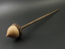 Load image into Gallery viewer, Acorn support spindle in maple and walnut