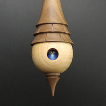 Load image into Gallery viewer, Birdhouse spindle in curly maple and walnut
