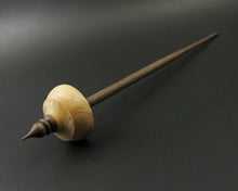 Load image into Gallery viewer, Tibetan style spindle in flame box elder burl and walnut