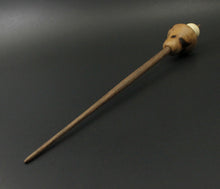 Load image into Gallery viewer, Mushroom support spindle in elm burl, holly, and walnut