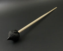 Load image into Gallery viewer, Sheep support spindle in African blackwood and curly maple