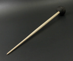 Sheep support spindle in African blackwood and curly maple