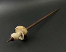 Load image into Gallery viewer, Mushroom support spindle in box elder burl, holly, and walnut