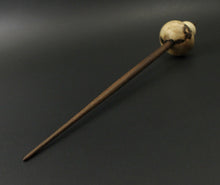 Load image into Gallery viewer, Mushroom support spindle in box elder burl, holly, and walnut