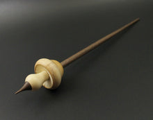 Load image into Gallery viewer, Mushroom support spindle in yew, holly, and walnut