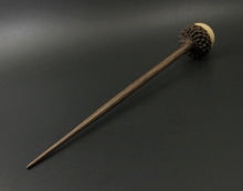 Load image into Gallery viewer, Acorn support spindle in curly maple and walnut
