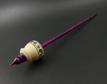Load image into Gallery viewer, Teacup spindle in holly and hand dyed curly maple