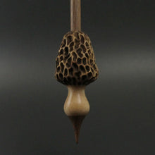 Load image into Gallery viewer, Morel mushroom support spindle in maple and walnut