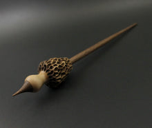 Load image into Gallery viewer, Morel mushroom support spindle in maple and walnut