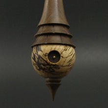 Load image into Gallery viewer, Wee folk spindle in spalted hackberry and walnut