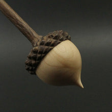 Load image into Gallery viewer, Acorn support spindle in maple and walnut