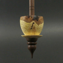 Load image into Gallery viewer, Teacup spindle in elm burl and walnut