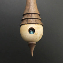 Load image into Gallery viewer, Birdhouse spindle in curly maple and walnut