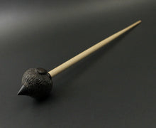 Load image into Gallery viewer, Sheep support spindle in African blackwood and curly maple