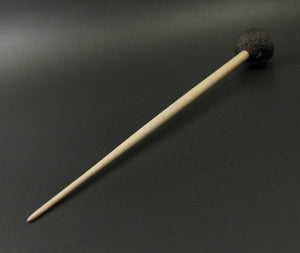 Sheep support spindle in African blackwood and curly maple