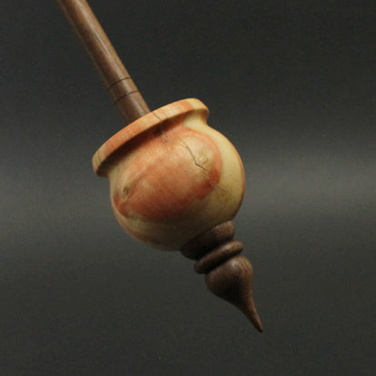 Cauldron spindle in flame box elder and walnut