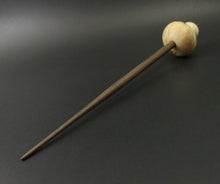 Load image into Gallery viewer, Mushroom support spindle in box elder burl, holly, and walnut