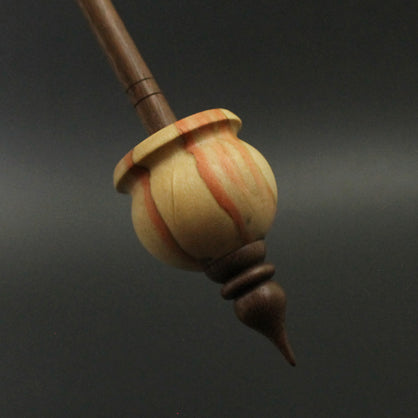 Cauldron spindle in flame box elder and walnut