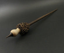 Load image into Gallery viewer, Morel mushroom support spindle in maple and walnut