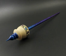 Load image into Gallery viewer, Teacup spindle in holly and hand dyed curly maple