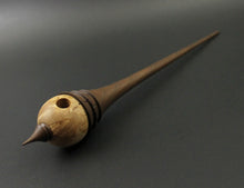 Load image into Gallery viewer, Birdhouse spindle in Karelian birch and walnut