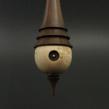 Load image into Gallery viewer, Wee folk spindle in birdseye maple and walnut