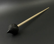 Load image into Gallery viewer, Sheep support spindle in African blackwood and curly maple