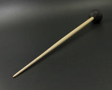 Load image into Gallery viewer, Sheep support spindle in African blackwood and curly maple