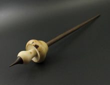 Load image into Gallery viewer, Mushroom support spindle in elm burl, holly, and walnut