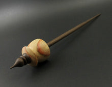 Load image into Gallery viewer, Teacup spindle in flame box elder and walnut
