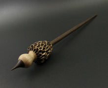 Load image into Gallery viewer, Morel mushroom support spindle in maple and walnut