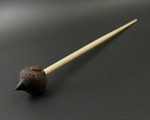 Load image into Gallery viewer, Sheep support spindle in walnut and curly maple