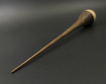 Load image into Gallery viewer, Wee folk spindle in Karelian birch and walnut