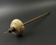 Load image into Gallery viewer, Drop spindle in spalted hackberry and walnut