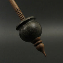 Load image into Gallery viewer, Cauldron spindle in bog oak and walnut