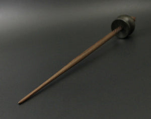Cauldron spindle in bog oak and walnut