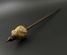 Load image into Gallery viewer, Teacup spindle in spalted hackberry and walnut