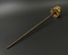 Load image into Gallery viewer, Teacup spindle in spalted hackberry and walnut
