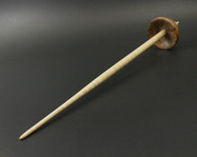 Load image into Gallery viewer, Tibetan style spindle in elm burl and curly maple
