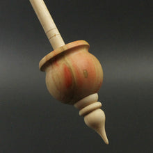 Load image into Gallery viewer, Cauldron spindle in flame box elder and curly maple