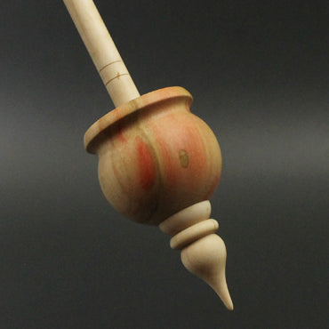 Cauldron spindle in flame box elder and curly maple