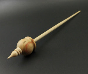 Cauldron spindle in flame box elder and curly maple