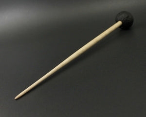 Sheep support spindle in African blackwood and curly maple