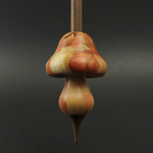 Load image into Gallery viewer, Mushroom support spindle in flame box elder and walnut