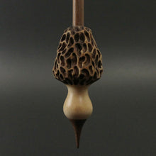Load image into Gallery viewer, Morel mushroom support spindle in maple and walnut