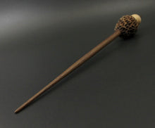 Load image into Gallery viewer, Morel mushroom support spindle in maple and walnut