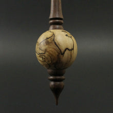 Load image into Gallery viewer, Bead spindle in spalted hackberry and walnut