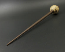 Load image into Gallery viewer, Bead spindle in spalted hackberry and walnut