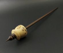 Load image into Gallery viewer, Teacup spindle in elm burl and walnut