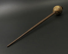 Load image into Gallery viewer, Egg bead spindle in spalted hackberry and walnut